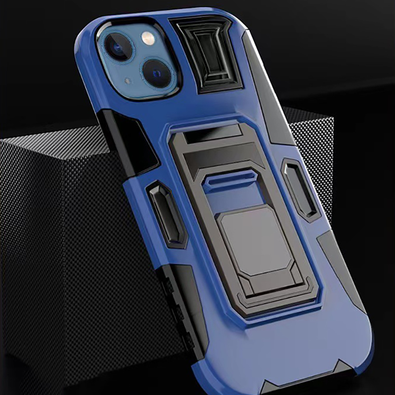 Heavy Duty Back Cover Phone Case with Built-in Stand, Anti-scratch, and Shockproof features